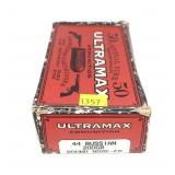 Box of .44 Russian 200-grain RN-FP cartridges,