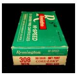 Box of .308 WIN 180-grain SP cartridges, 20 Rds.