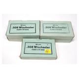 5- Boxes of .308 WIN (7.62x51mm) cartridges -x5