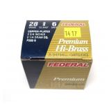 Box of 28 Ga. 2.75" No. 6 Federal Premium