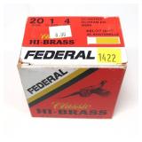 Box of 20 Ga. 2.75" No. 4 Federal Classic