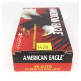 Box of .45 Auto 230-grain American Eagle FMJ