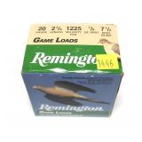 Box of 20 Ga. 2.75" No. 7.5 game loads, 25 Rds