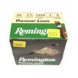 Box of 20 Ga. 2.75" No. 5 pheasant loads, 25 Rds.