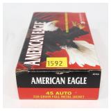 Box of .45 Auto 230-grain FMJ cartridges, 50 Rds.