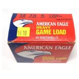 Box of 12 Ga. 2.75" No. 6 game loads, 20 Rds.