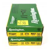 2- Boxes of 12 Ga. 2.75" rifled 1 oz. slugs -x2
