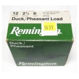 Box of 12 Ga. 2.75" No. 6 duck/pheasant loads,