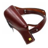 Leather holster & belt, fits Riger Blackhawk w/10"