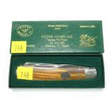 Moore #5202 2-blade folding knife with box