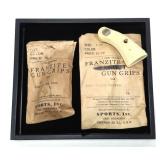 Lot, 2 pairs Franzite gun grips for Colt Police