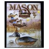 "Mason Decoys" Tin sign, contemporary, 16" x 12.5"