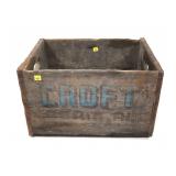 Croft Brewing Co. Wooden Crate