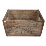 National Beer Wooden Crate