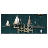 Brass Hanging Wall Sculpture,