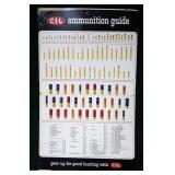 Vintage Ammunition Guide Counter Sign, 40" x 24"