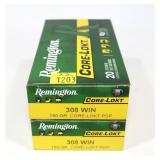 2- Boxes of .308 WIN 150-grain Core-Lokt PSP