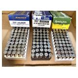 Lot: 3 boxes of .357 Magnum (mixed but full)
