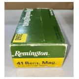 Box of .41 REM Mag, full but mixed