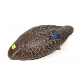 Howard Hall Feeder Black Duck Wooden Decoy,