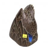 Howard Hall Diver Black Duck Wooden Decoy, signed