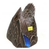 Howard Hall Diver Black Duck Wooden Decoy, signed