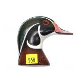 Carved Duck Head Silhouette, Back marked - #1