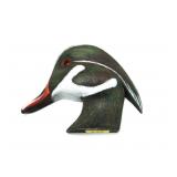 Carved Duck Head Silhouette, Back marked - "75"