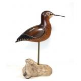 Howard Hall Robin Snipe carved shorebird,