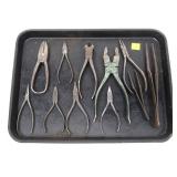 Lot: Vintage Engraver tools, 11 total