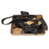 Lot: assorted holsters, includes: 2 ammo belts,