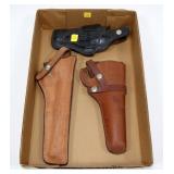 Lot: 3 Leather Holsters includes: