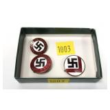 Lot: 3 German Nazi Pins