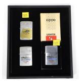 Lot: 3 Zippo Lighters, includes: