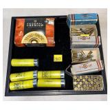 Lot, assorted 20 Ga. shotshells and vintage .22