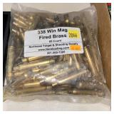 Bag .338 WIN Mag fired brass, 85 pcs.