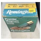 Box of 12 Ga. magnum shot shells, partials