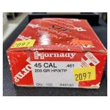 Hornady .45 cal. 200 Gr. HP/XTP Bullets,