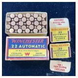 Vintage box of Winchester .22 Auto