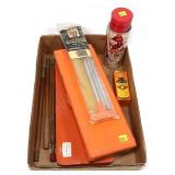 Lot, assorted gun cleaning supplies