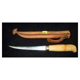 J. Marttiini Finland filet knife with leather