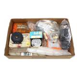 Lot, assorted fishing accessories includes