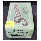 Sierra .44 Cal. 180 Gr. JHC PJ Bullets, appears