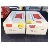 Lot: 2 boxes of .45 Colt Cartridge Cases