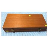 Custom wooden pistol case, 16"L x 7 3/4" W x 3" H