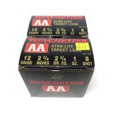 2- Boxes of 12 Ga. 2.75" No. 8 AA target loads -x2