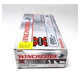 Box of .222 REM 50-grain jacketed soft point