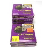 6- Boxes of .410 Ga. 3" brass case slugs -x6