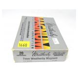 Box of 7mm Weatherby Magnum 154-grain