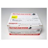 Box of 9mm Luger 115-grain FMJ cartridges,